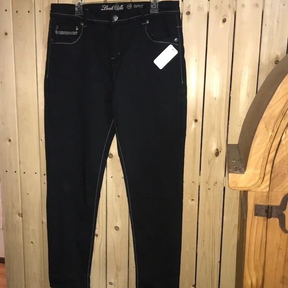 Look@Me Black Skinny Jeans 16 NWT - Picture 1 of 8
